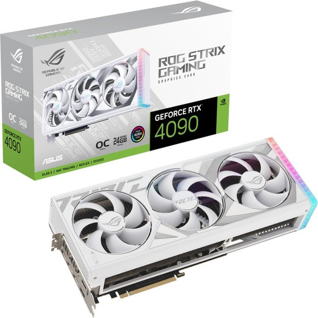 ASUS GEFORCE ROG-STRIX-RTX4090-O24G-WHT OC 24 GB DDR6X 384 BIT 2640MHZ