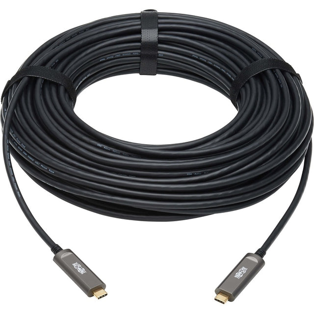 Tripp Lite by Eaton USB 3.2 Gen 2 Fiber Active Optical Cable, M/M, 20 m (66 ft.)