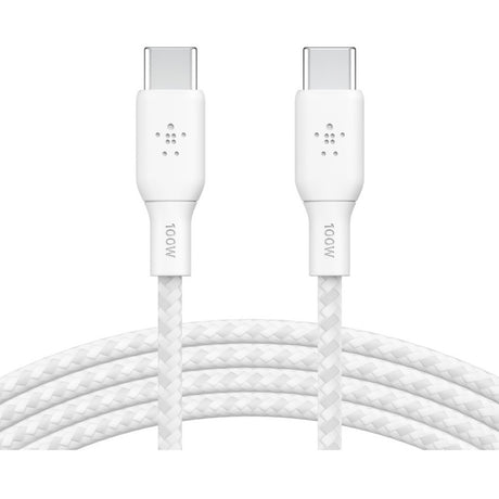 Belkin BoostCharge USB-C to USB-C Cable 100W - (2 meter / 6.6 foot, White)