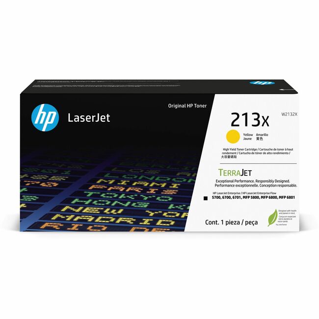 Cartouche de toner laser d'origine HP 213X - Pack jaune