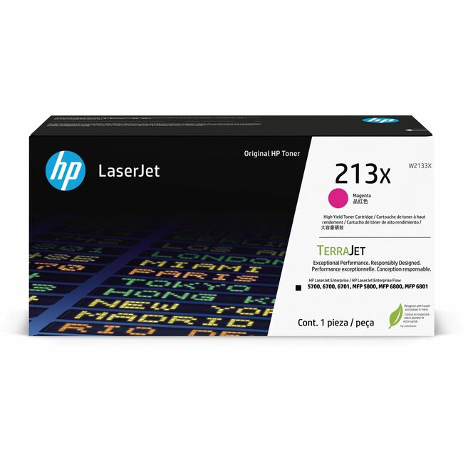 Cartouche de toner laser d'origine HP 213X - Pack magenta