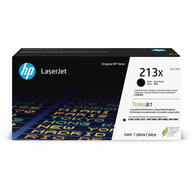 Cartouche de toner laser d'origine HP 213X - Pack noir