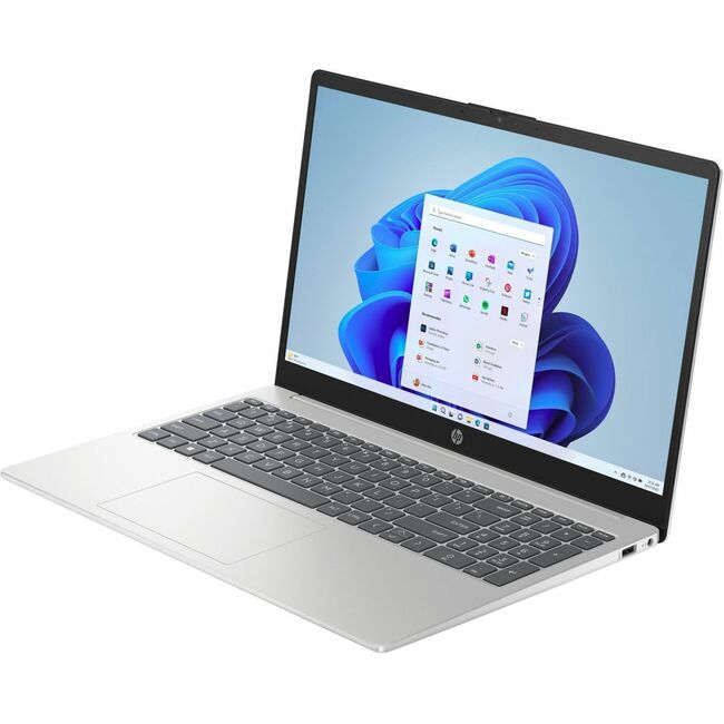 HP 15-fc0000 15-fc0030ca 15.6" Notebook - Full HD - 1920 x 1080 - AMD Ryzen 5 7520U Quad-core (4 Core) - 16 GB Total RAM - 16 GB On-board Memory - 1 TB SSD - Natural Silver