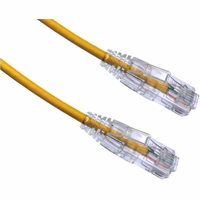 AXIOM CAT6 BENDNFLEX ULTRA-THIN SNAGLESS PATCH CABLE 550MHZ 6-INCHES (YELLOW)