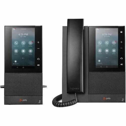 Téléphone IP Poly CCX 500 - Filaire - Filaire - Bluetooth - Bureau, Montage mural - Noir