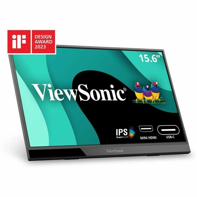 VIEWSONIC 15.6INCH 1080P PORTABLE MONITOR WITH 60W USB C AND MINI HDMI.