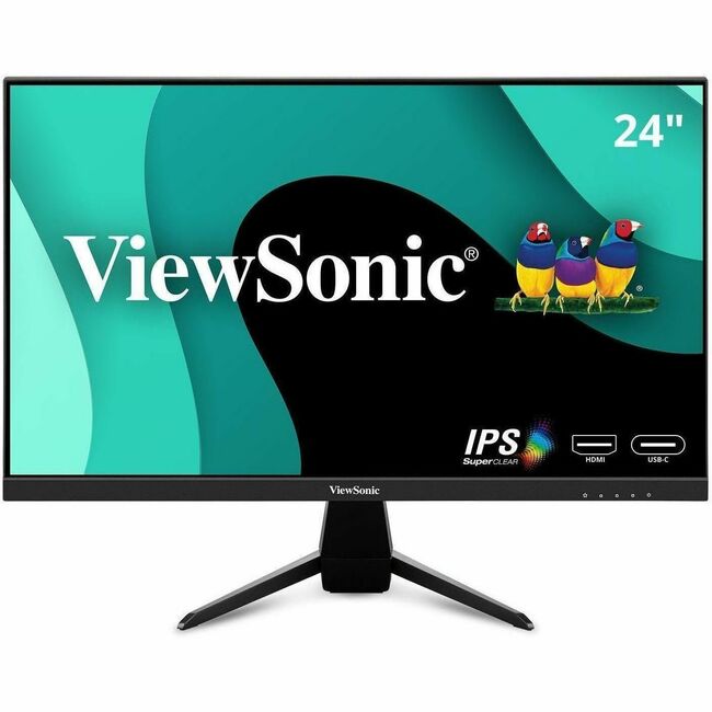 VIEWSONIC 24INCH 1080P IPS MONITOR WITH 65W USB C AND HDMI.