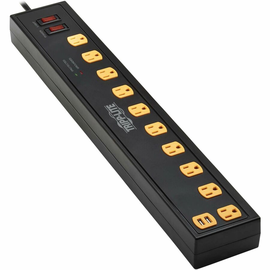 Parasurtenseur 10 prises Tripp Lite by Eaton TLP1010USB avec chargement USB