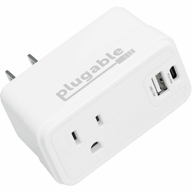 Plugable Wall Outlet Extender with 1x USB-C and 1x USB, 32W USB C ...