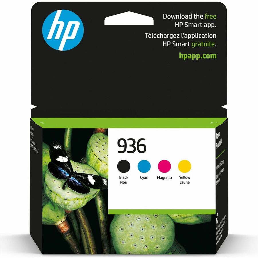 HP Inc. 936 Original Inkjet Ink Cartridge - CMYK - 4 Pack