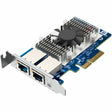 QNAP QXG-10G2T Dual-port, 5-speed 10 GbE (RJ45) Network Expansion Card