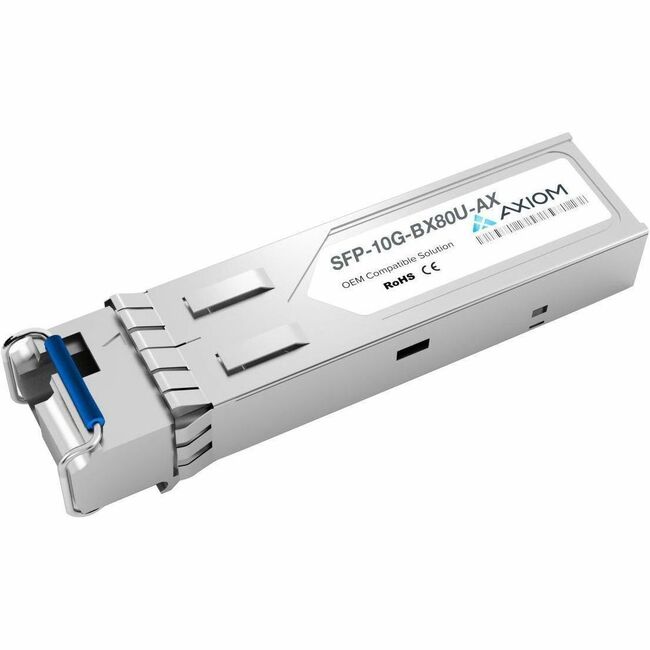 Émetteur-récepteur SFP+ Axiom 10GBase-BX80-U pour Cisco - SFP-10G-BX80U (en amont)