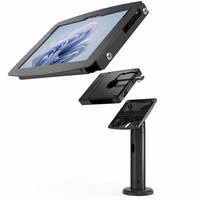 COMPULOCKS SURFACE PRO 8-9 SPACE ENCLOSURE TILTING STAND 8INCH PLUS HUB BLACK