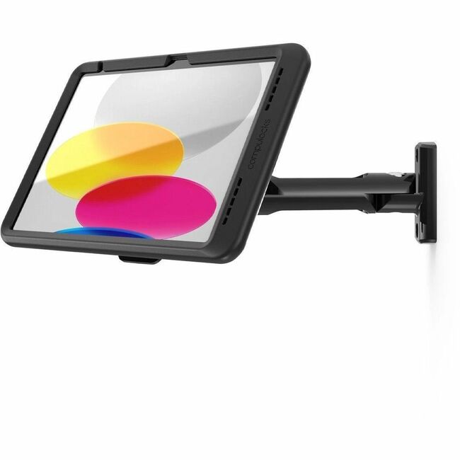 SUPPORT MURAL COMPULOCKS IPAD 10,9 POUCES 10E GÉNÉRATION POWERMOVE SWING NOIR