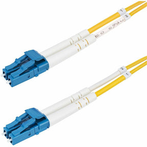 StarTech.com 1m (3.3ft) LC to LC (UPC) OS2 Single Mode Duplex Fiber Optic Cable, 9/125, 100G, Low Insertion Loss, LSZH Fiber Jumper Cord