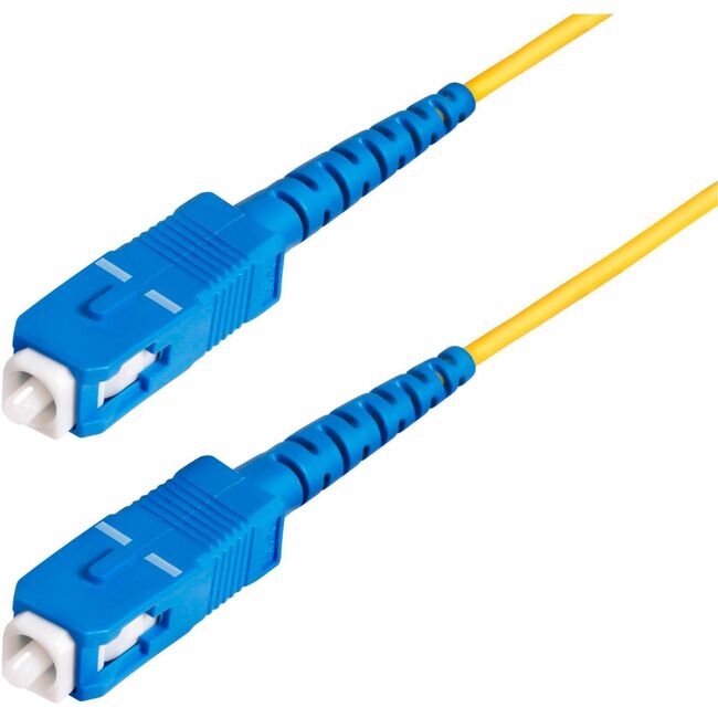 StarTech.com 100m (328ft) SC to SC (UPC) OS2 Single Mode Simplex Fiber Optic Cable, 9/125&micro;m, 40G/100G, LSZH Fiber Patch Cord