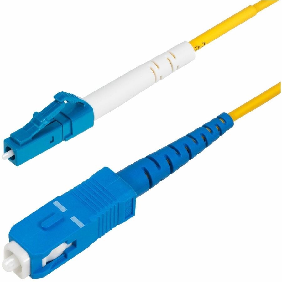 StarTech.com SPSMLCSC-OS2-1M 1m LC to SC OS2 Single Mode Fiber Optic Cable - Low Insertion Loss