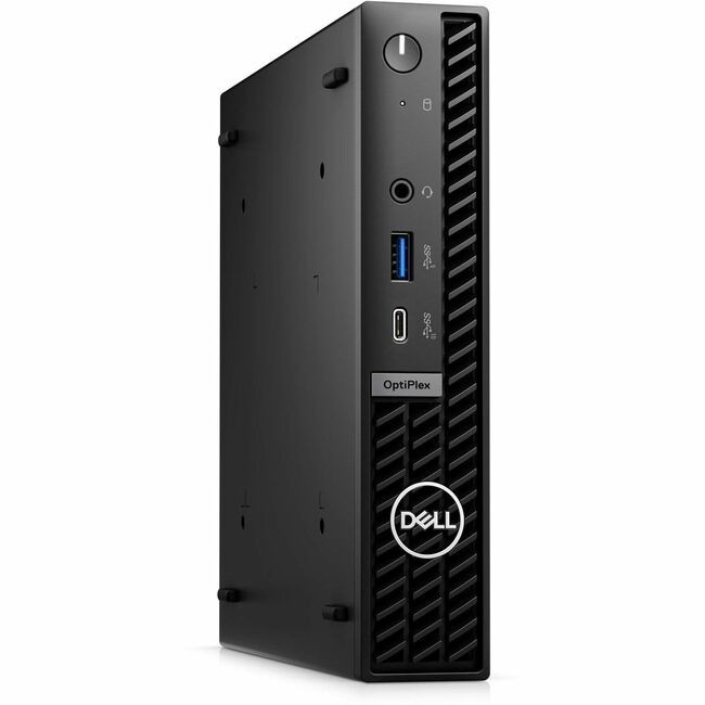 Dell OptiPlex 7000 7020 Desktop Computer - Intel Core i7 14th Gen i7-14700T - vPro Technology - 16 GB - 256 GB SSD - Micro PC - Black