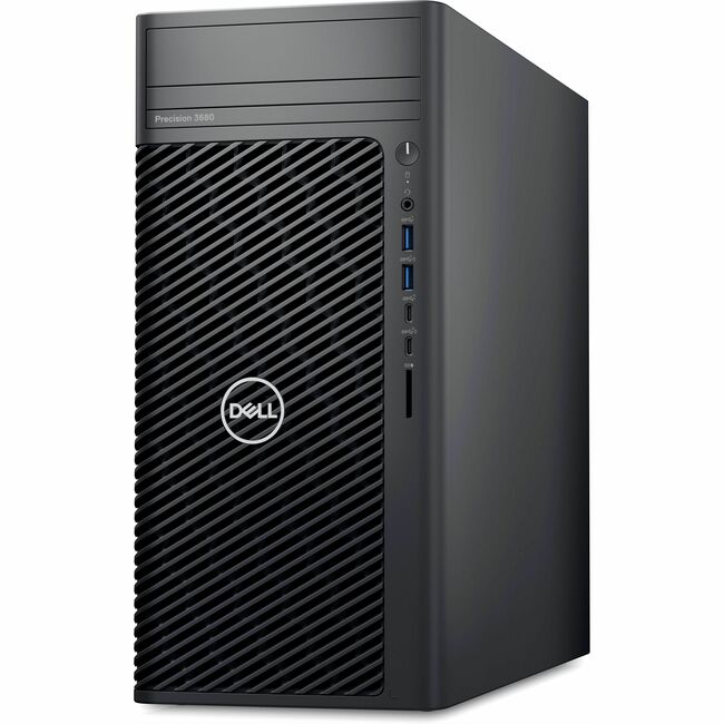 Station de travail Dell Precision 3000 3680 - Intel Core i7 14e génération i7-14700 - 16 Go - SSD 512 Go - Tour - Noir