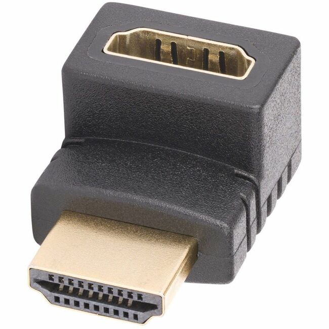 Adaptateur HDMI 2.0 coudé vers le bas StarTech.com, mâle vers femelle, économiseur de port HDMI coudé vertical à 90 degrés, 4K 60 Hz, extension de connecteur HDMI haute vitesse