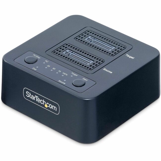 StarTech.com Duplicateur de disque NVMe M.2 1:1, cloneur/copieur SSD M.2 autonome 90 Gb/s, station d'accueil pour disque M.2 à double baie USB-C 3.2 20 Gb/s