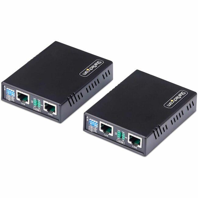 STARTECH 10/100 ETHERNET EXTENDER KIT, UP TO 0.5MI (800M), LONG-RANGE LAN OVER S