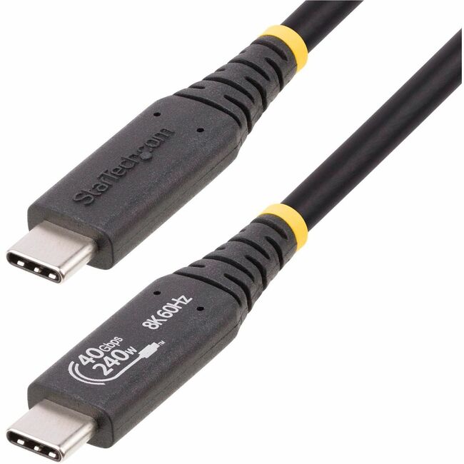 CÂBLE USB4 STARTECH 50 CM (1,6 PIED), CÂBLE USB-C CERTIFIÉ USB-IF, 40 Gbit/s, PD 240 W