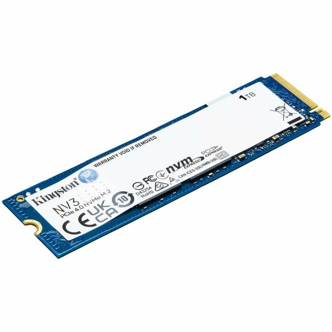 Disque SSD Kingston NV3 1 To - M.2 2280 interne - PCI Express NVMe (PCI Express NVMe 4.0 x4)