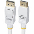 STARTECH 6FT (1.8M) WHITE VESA CERTIFIED DISPLAYPORT 1.2 CABLE, 4K 60HZ, 21.6GBP