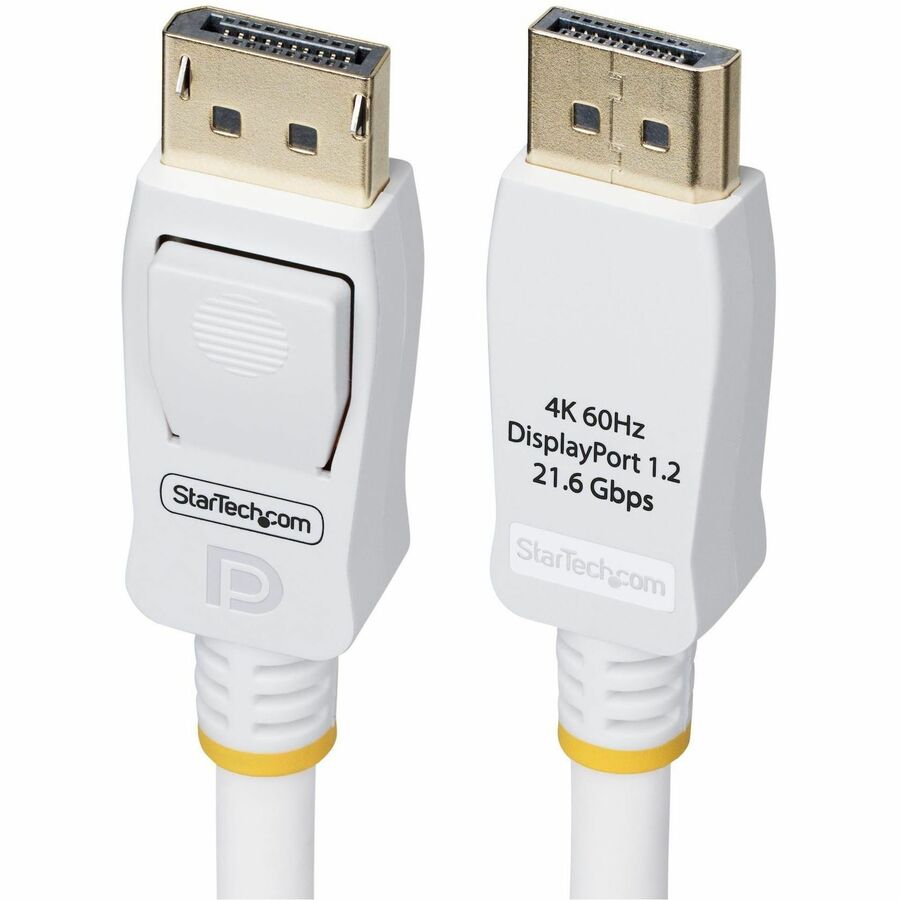 STARTECH 6FT (1.8M) WHITE VESA CERTIFIED DISPLAYPORT 1.2 CABLE, 4K 60HZ, 21.6GBP