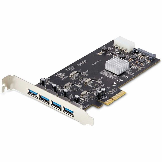 CARTE PCIE USB STARTECH 4 PORTS, USB 3.2 5 Gbit/s, CARTE D'EXTENSION PCI EXPRESS AVEC 4X