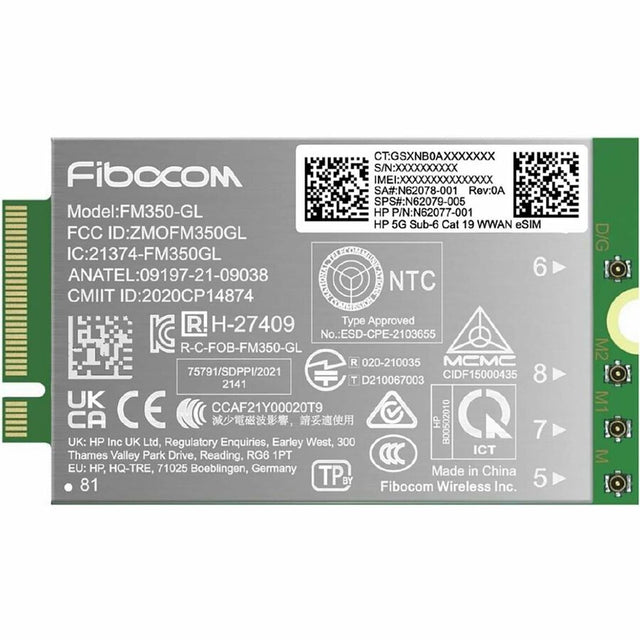 HP 5G Sub-6 Cat 19 WWAN
