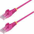 STARTECH 10FT PINK SLIM CAT6 ETHERNET CABLE, SNAGLESS, 100W POE, UTP, LSZH, 28AW