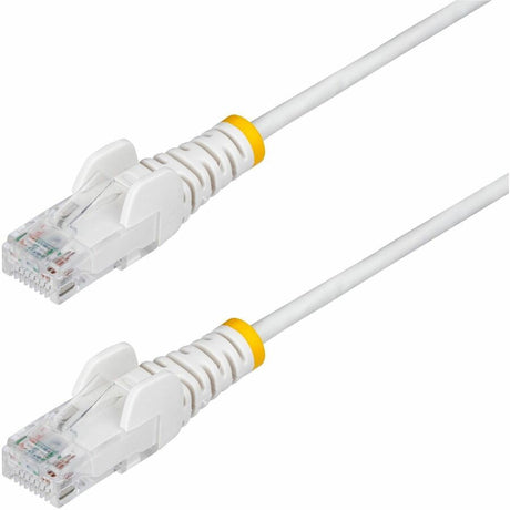 STARTECH 25FT WHITE SLIM CAT6 ETHERNET CABLE, SNAGLESS, 100W POE, UTP, LSZH, 28A