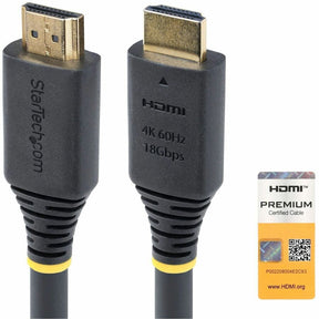 StarTech.com 20ft (6m) Premium Certified High Speed HDMI Cable, 4K 60Hz/1440p 144Hz, 18Gbps, UHD HDMI 2.0 Cord, TPE Jacket