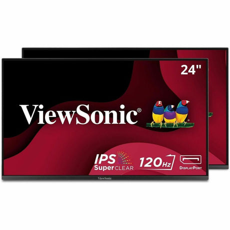 VA2456A-MHD 24" IPS LCD FHD 120Hz Dual Monitor Pack Head-Only Monitors (HDMI, DP, VGA)