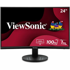 ViewSonic VA2416C 24" Class Full HD Curved Screen LED Monitor - 16:9 - Black