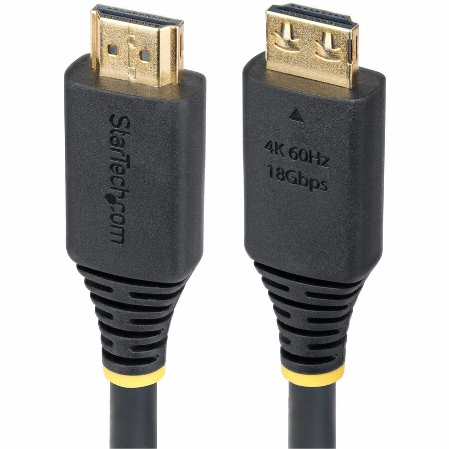 StarTech.com 6ft (1.8m) High Speed HDMI Cable with Gripping Connectors, 4K 60Hz/1440p 144Hz, 18Gbps, UHD HDMI 2.0 Cord, TPE Jacket