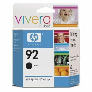 HP 92 Original Standard Yield Inkjet Ink Cartridge - Black - 1 / Pack