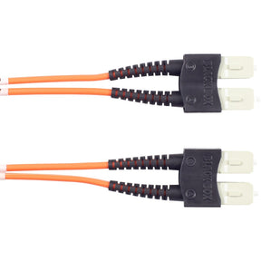 OM1 62.5/125 Multimode Fiber Optic Patch Cable - OFNR PVC, SC to SC, Orange, 20-
