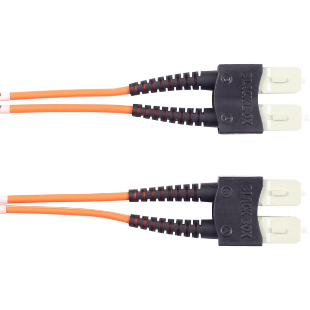 OM1 62.5/125 Multimode Fiber Optic Patch Cable - OFNR PVC, SC to SC, Orange, 20-