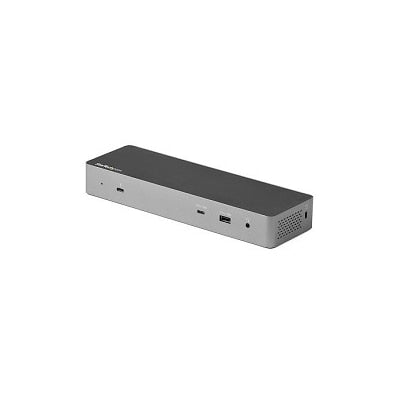 StarTech.com Thunderbolt 3 Dock avec compatibilité hôte USB-C - Station d'accueil double 4K 60 Hz DP 1.4 ou HDMI TB3/USB-C - 1 x 8K - 96 W PD/5 x USB