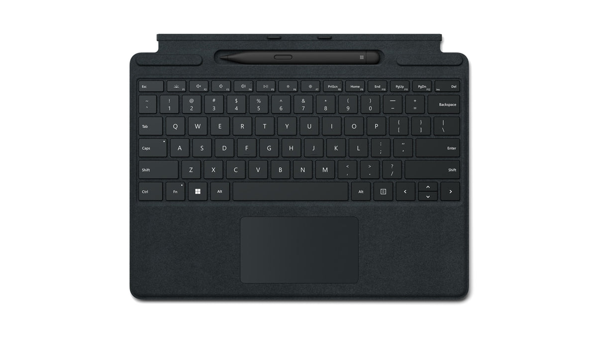 Microsoft Signature Keyboard/Cover Case with Slim Pen 2 for Microsoft Surface Pro 8, Surface Pro X Tablet - Black