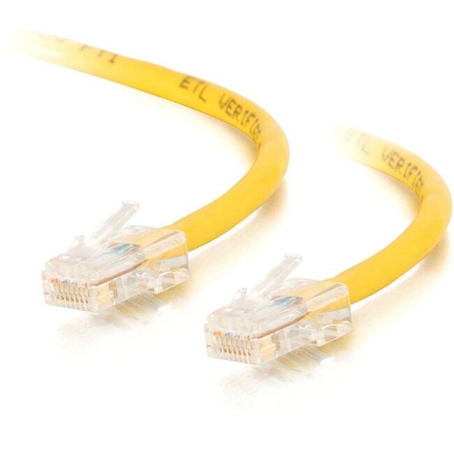 C2G 7ft Cat5e Non-Booted Unshielded Network Crossover Patch Cable - Yellow