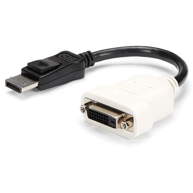 Adaptateur StarTech.com DisplayPort vers DVI, adaptateur DisplayPort vers DVI-D/convertisseur vidéo 1080p, moniteur DP 1.2 vers DVI, connecteur DP verrouillable