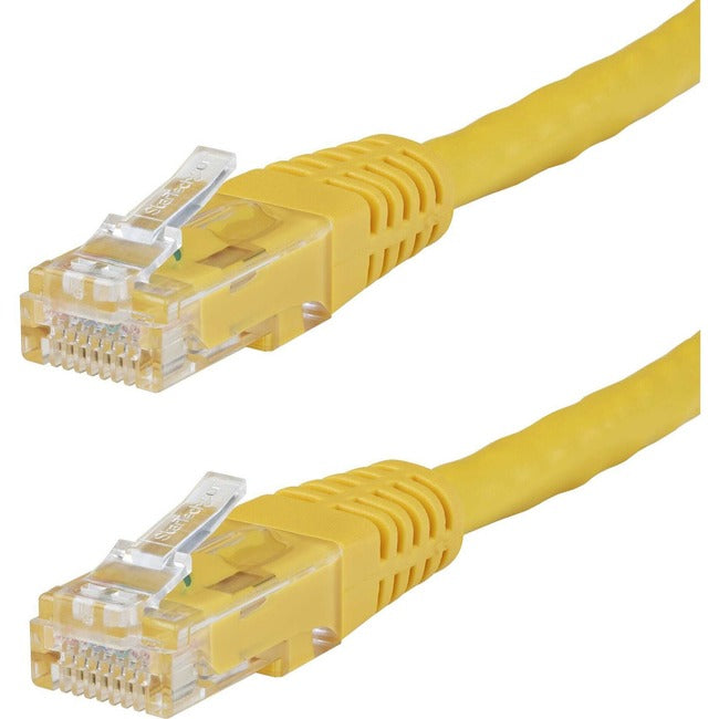 StarTech.com 50ft CAT6 Ethernet Cable - Yellow Molded Gigabit - 100W PoE UTP 650MHz - Category 6 Patch Cord UL Certified Wiring/TIA