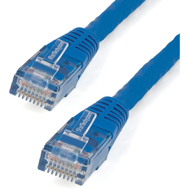 StarTech.com 35ft CAT6 Ethernet Cable - Blue Molded Gigabit - 100W PoE UTP 650MHz - Category 6 Patch Cord UL Certified Wiring/TIA