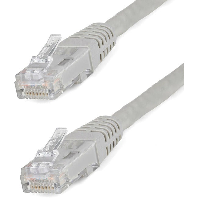 StarTech.com 1ft CAT6 Ethernet Cable - Gray Molded Gigabit - 100W PoE UTP 650MHz - Category 6 Patch Cord UL Certified Wiring/TIA