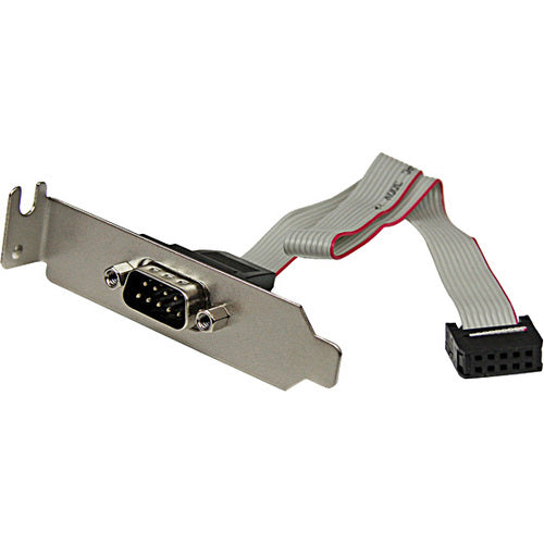 StarTech.com Plaque de connecteur série 9 broches vers 10 broches avec support discret - Panneau série - DB-9 (M) - IDC 10 broches (F) - 23 cm