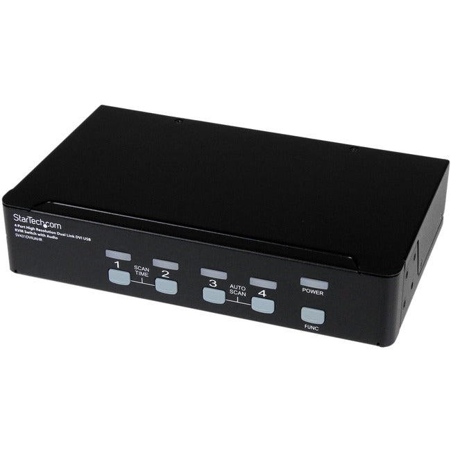 Commutateur KVM double liaison USB DVI haute résolution à 4 ports StarTech.com avec audio